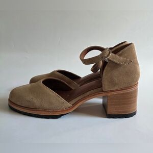 Patina by Portland Leather Goods Mary Jane Tan Suede Women's Shoe Size 10.5